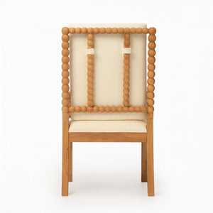 Set of 2 Rubber Wood Dining Chairs