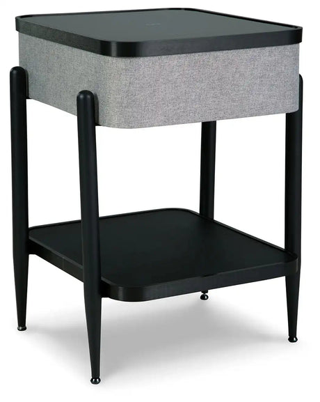 Jorvalee - Accent Table with Speaker - Gray / Black - Best Buy Furniture