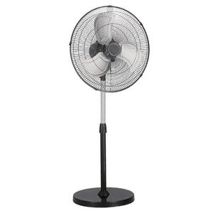 18" Industrial Pedestal Fan 3-Speed Oscillating Fan with Adjustable Height