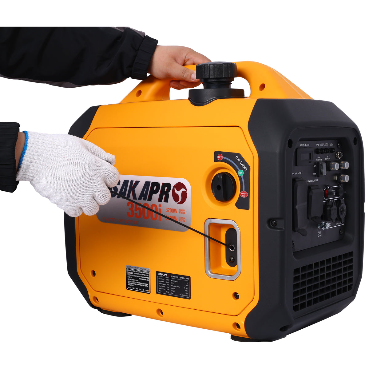 3500 Watt Portable Inverter Generator with Aluminium Housing - Default Title