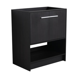 Modern Bathroom Vanity With Ceramic Sink, Freestanding Cabinet, Soft Closing Doors