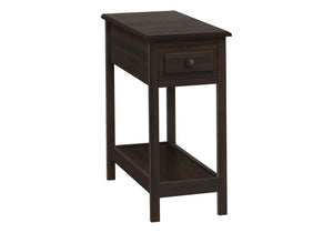 Accent End Table, 2 Tier, Storage Drawer, Transitional - Walnut - Best Buy Furniture