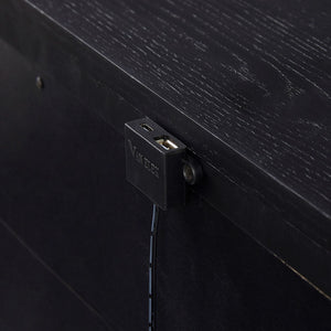 3 Drawer Nightstand With USB - Black