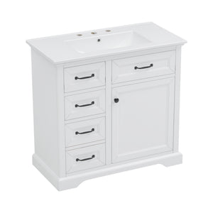 36-Inch Bathroom Vanity with Ceramic Sink Top