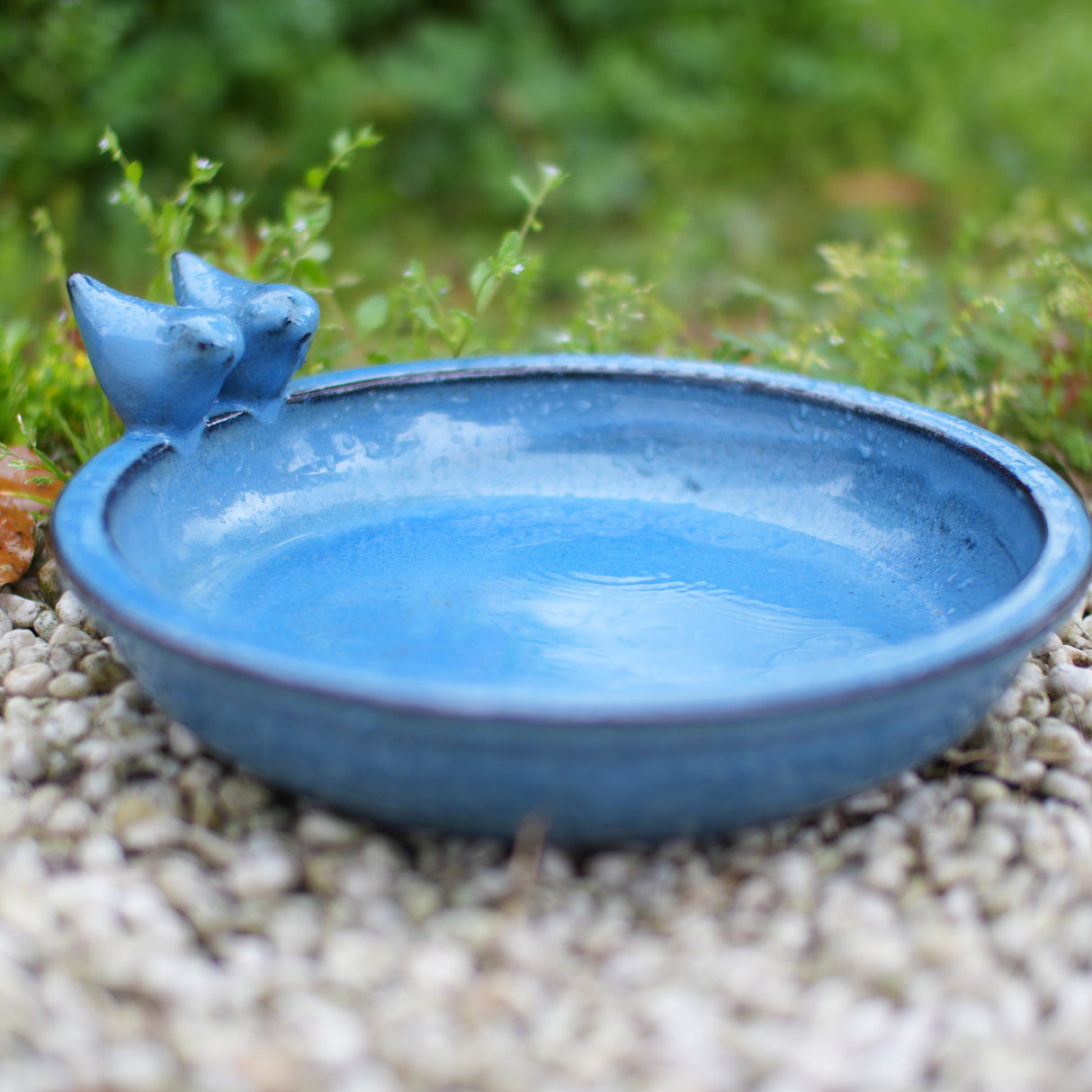 Handmade Ceramic Bird Bath, 11.8 Inch