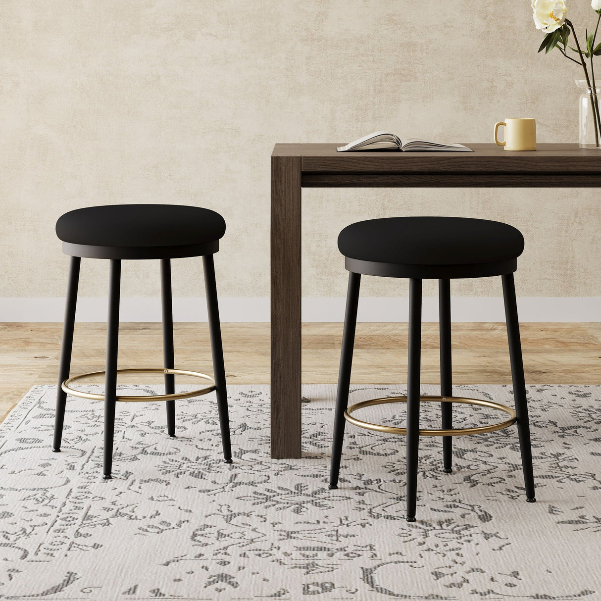 Stylish Design Counter Stools (Set of 2) - Best Buy Furniture
