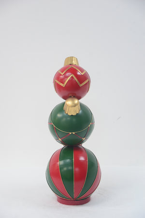 Classic Stacked Christmas Ball Decoration
