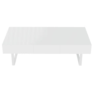 Rectangular Coffee Table With Hidden Storage