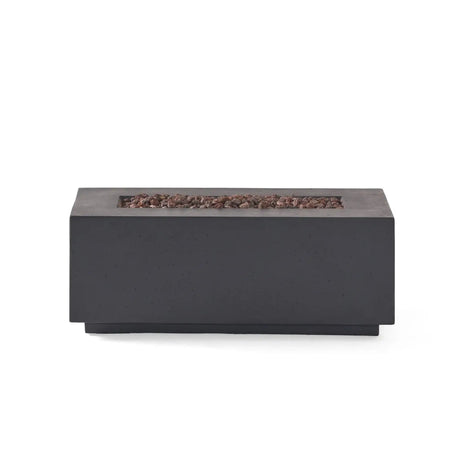 Contemporary Outdoor 40,000 Btu Propane Fire Pit - Best Buy Furniture