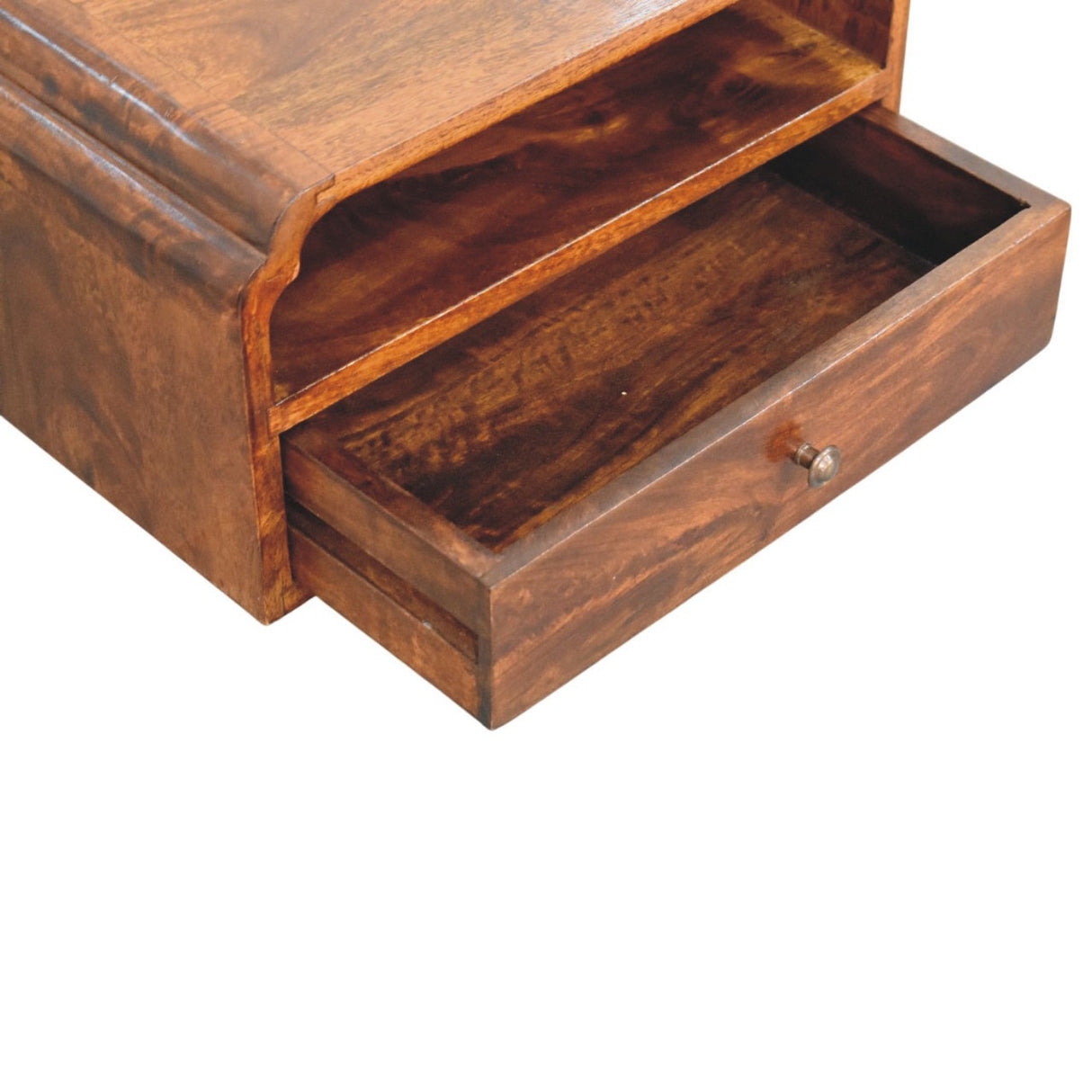 Artisan Furniture Solid Wood Avora Wall-Mounted Chestnut Bedside