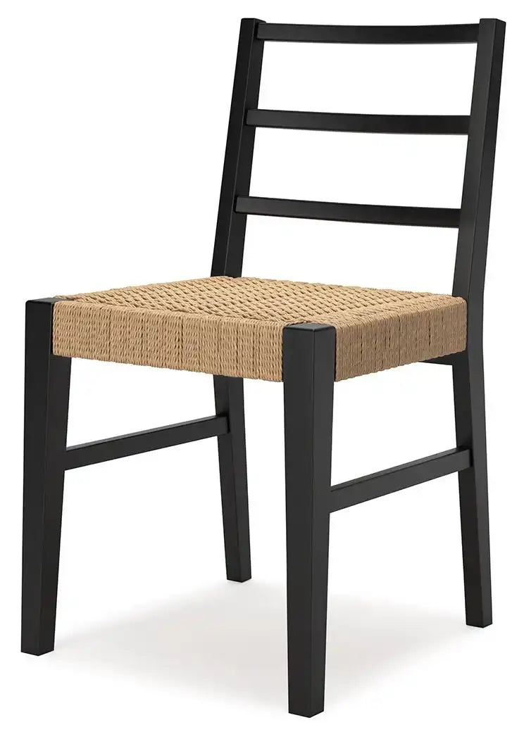 Isanti - Dining Room Side Chair (Set of 2) - Light Brown / Black - Best Buy Furniture
