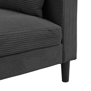 Modern Upholstered 2 Piece Sofa Set With 3 Seater And 2 Seater
