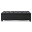 Glouster - Contemporary Storage Ottoman With Button Tufted Design - Best Buy Furniture