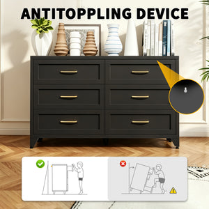 6 Drawer Dresser for Bedroom