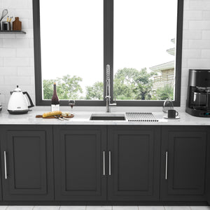 Modern Undermount Stainless Steel Kitchen Sink 16 Gauge, Deep Single Bowl