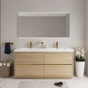 Bathin Freestanding Bathroom Vanity With Double Sinks