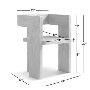 Avenel - Sculptural Block Accent Chair
