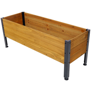 Wood Rectangular Garden Planter Box
