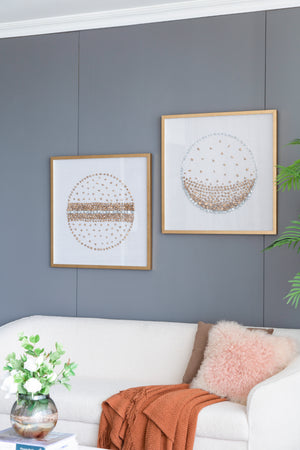 27.6x27.6" Shadow Box Wall Décor Set of 2