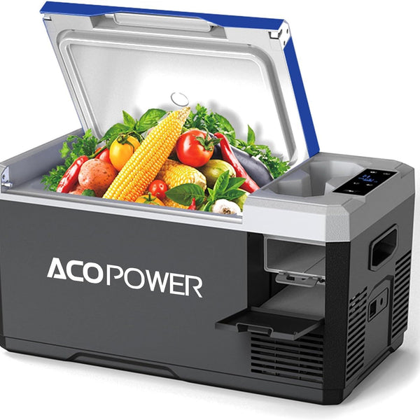 Portable Refrigerator, Car Freezer With App Control, 12V, 45W Low Noice Cooler For Rv, Boat