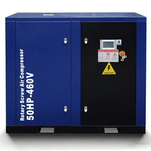 50HP Rotary Screw Air Compressor, 219CFM, 125PSI, 460V 3-Phase