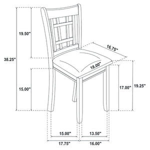 Lattice Back Side Chairs (Set of 2)