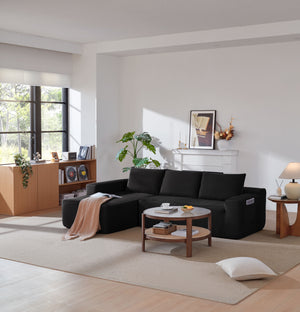 96.9" Cloud Sectional Couch with L-Shape Chaise