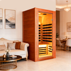 1020W African Oguman Single Mini Far Infrared Sauna Room