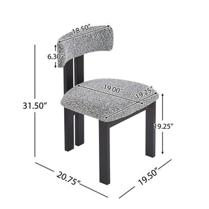 Modern Upholstered Armless Dining Chairs With Metal Legs - Best Buy Furniture