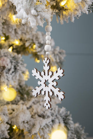 9.8x4.7" Snowflake Ornament Set of 12