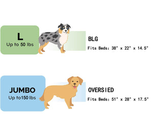 Elegant Rectangular Pet Bed for Oversized Dogs