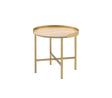 Mithea - End Table - Oak / Gold - Best Buy Furniture