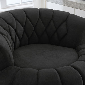 Round Swivel Accent Chair With Rotation