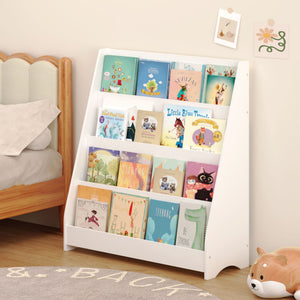 4 Tier Bookshelf Toddler Book Display Shelves