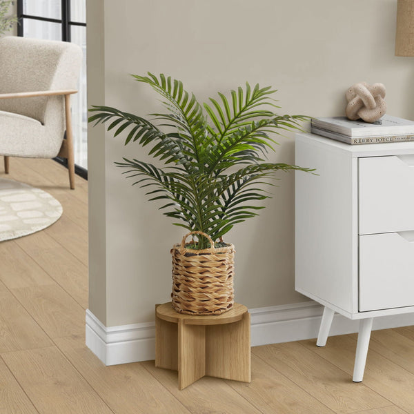 24" Tall, Artificial Plant, Palm, Indoor, Faux, Fake, Table, Floor, Greenery, Potted, Real Touch, Decorative - Green / Beige - Best Buy Furniture