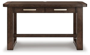 Breckington - Home Office Desk - Dark Brown - Best Buy Furniture