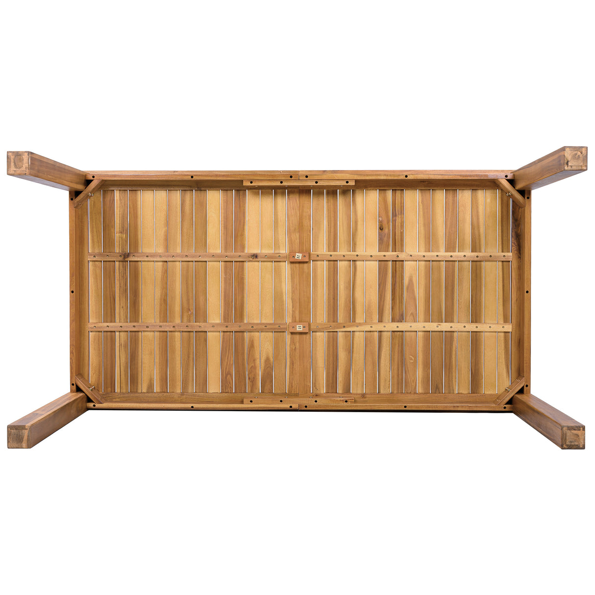 TOPMAX Patio Wooden Dining Table, 67"L Rectangular