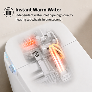 Tankless Smart Toilet With Bidet Built In