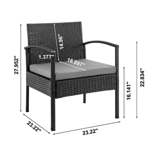 Noli - 4 Piece Outdoor Conversation Set