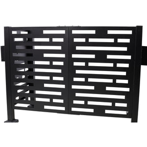4x2 Ft Metal Air Conditioner Fence with Planter Boxes