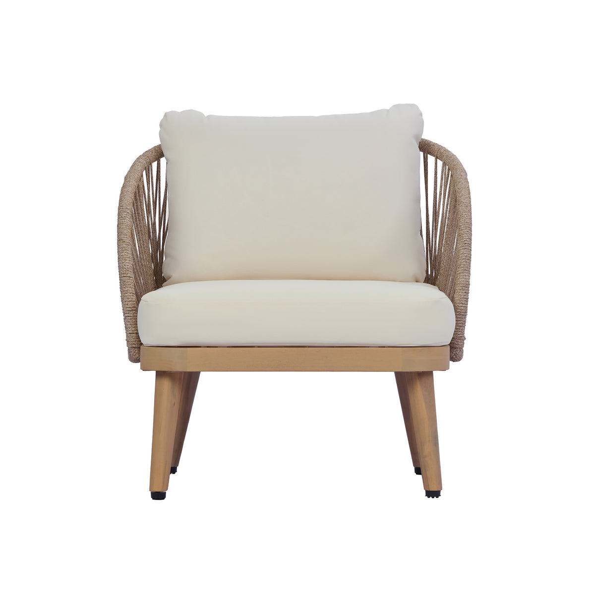 4-Piece Acacia Wood Patio Seating Set