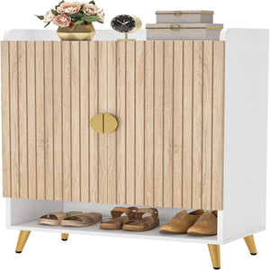 Shoe Cabinet With Doors, 7 Tier Storage Organizer