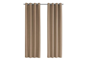 2 Pieces Set, Curtain Panel, Room Darkening, Grommet, Contemporary & Modern - Best Buy Furniture