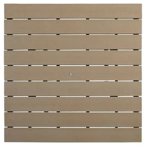 Fairen Trail - Square Counter TBL w/Umb OPT - Black / Driftwood - Best Buy Furniture