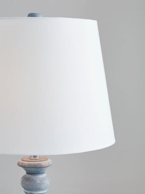 Cylerick - Terracotta Table Lamp - Antique Blue - Best Buy Furniture