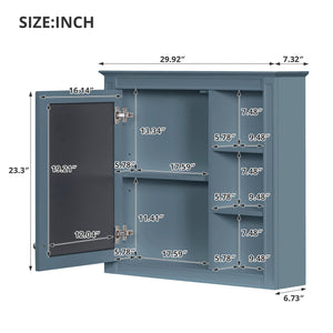 Modern Wall-Mounted Medicine Cabinet With Mirror