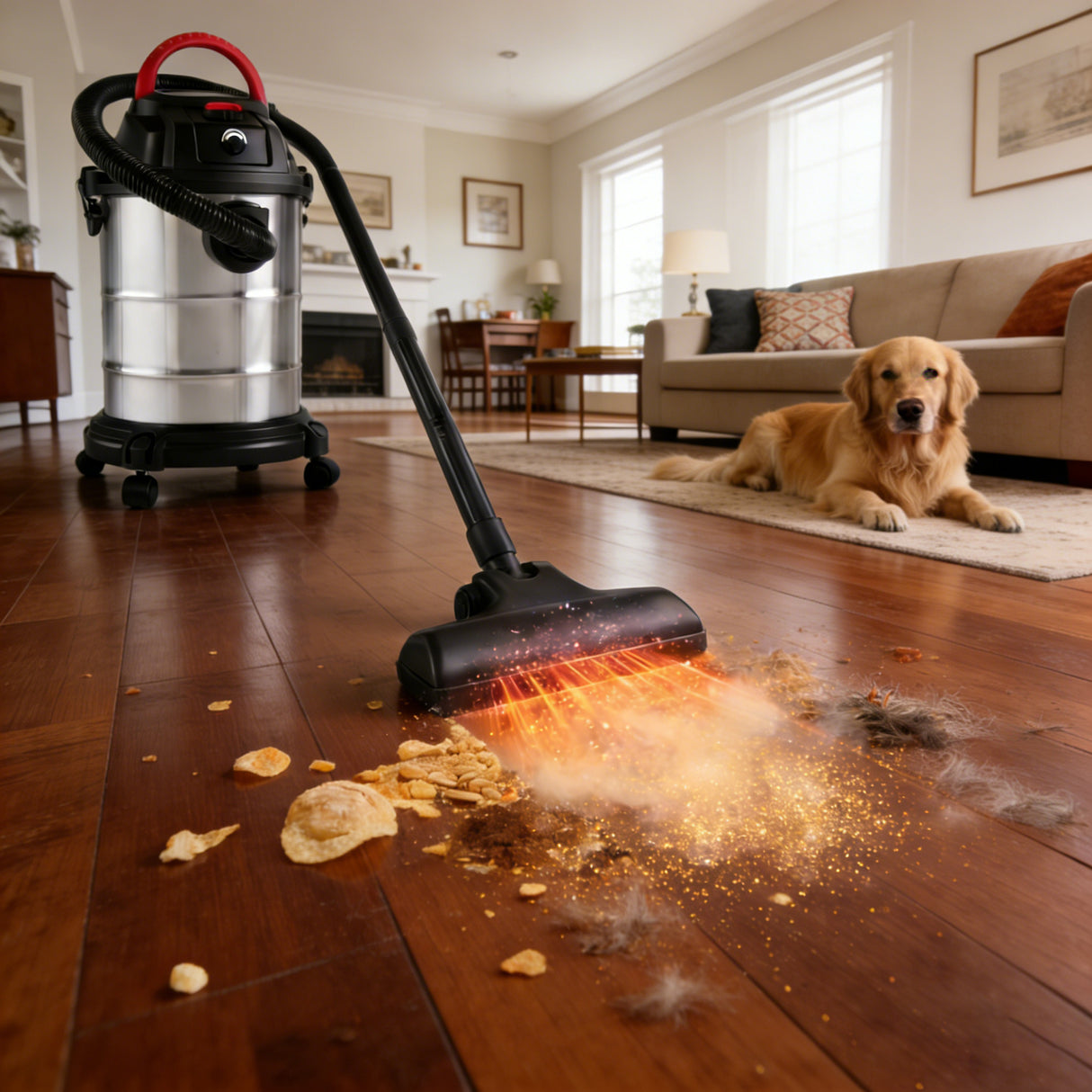 Wet Dry Vac, 8 Gallon, 6 Peak HP, 3 in 1 Shop Vacuum