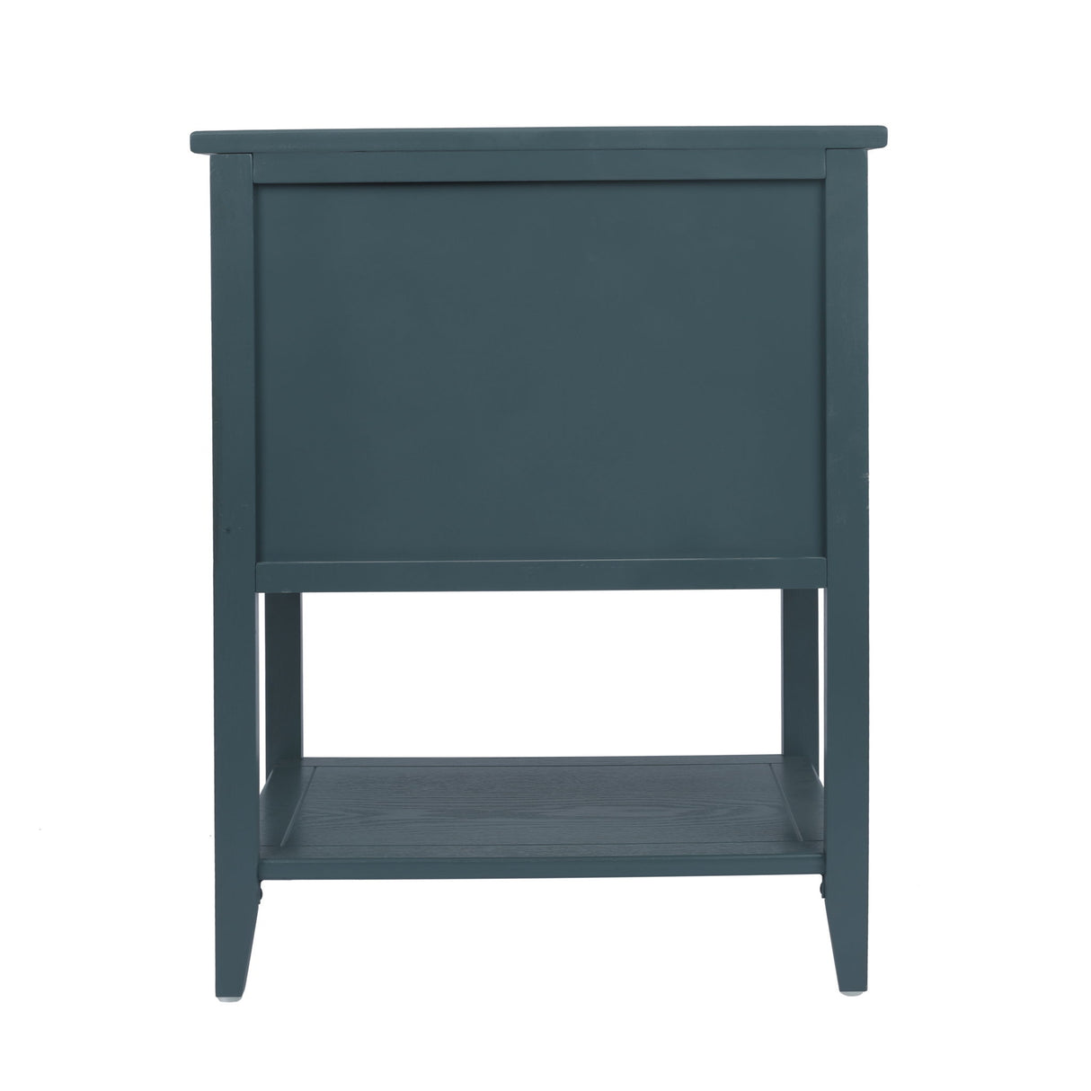 2 Drawer Side Table, Natural Rattan