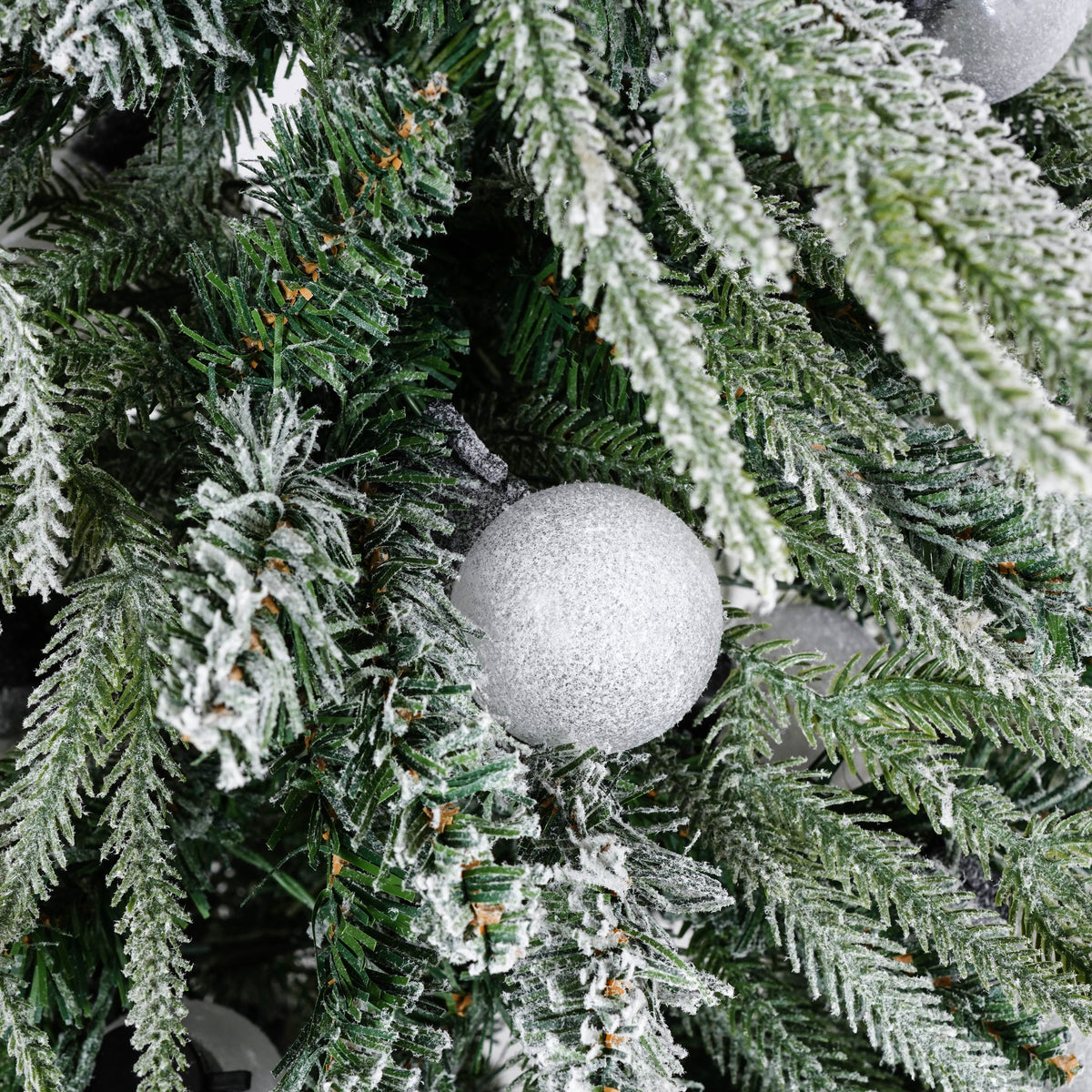 5FT Pre-Lit Spruce Snow Flocked Christmas Tree