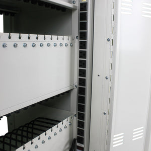 Mobile Charging Cart And Cabinet For Tablets Laptops 30 Device With Combination Lock